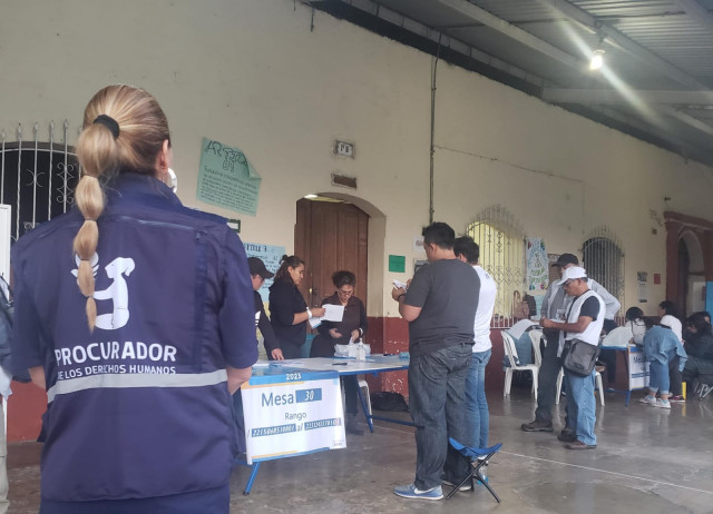 PDH observa segunda vuelta de las Elecciones Generales 2023 en Guatemala
