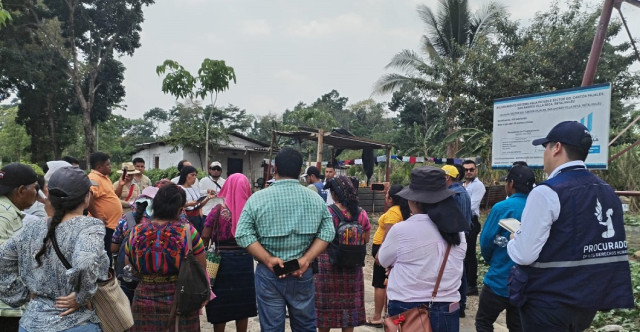 Brindan acompañamiento en evaluación de situación de familias del cantón Pajales, Retalhuleu